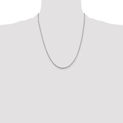 Sterling Silver 1.5mm Round Box Chain w/4in ext.