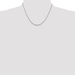 Sterling Silver Rhodium-plated 1.5mm Round Box Chain - 4