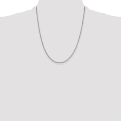 Sterling Silver 1.75mm Round Box Chain - 7