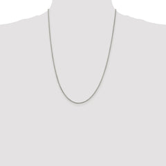 Sterling Silver Rhodium-plated 1.75mm Round Box Chain - 6