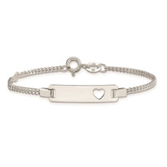 Sterling Silver Adjustable Baby ID Bracelet - 3