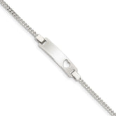 Sterling Silver Adjustable Baby ID Bracelet - 3
