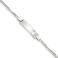 Sterling Silver Adjustable Baby ID Bracelet - 3