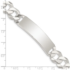 Sterling Silver Curb Link ID Bracelet - 16