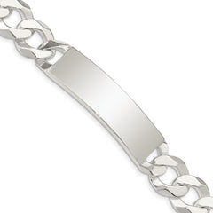 Sterling Silver Curb Link ID Bracelet - 16