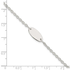 Sterling Silver Polished Childrens 6in ID Bracelet