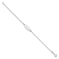 Sterling Silver Polished Childrens 6in ID Bracelet - 2