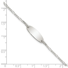 Sterling Silver Polished Childrens 6in ID Bracelet - 3