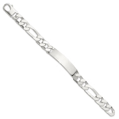 Sterling Silver 7.5in Figaro ID Bracelet