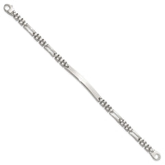 Sterling Silver Polished 4.7mm Fancy Link 7.5 inch ID Bracelet