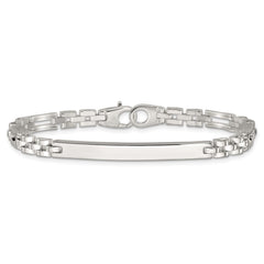 Sterling Silver Polished 4.7mm Fancy Link 7.5 inch ID Bracelet