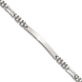 Sterling Silver Polished 4.7mm Fancy Link 7.5 inch ID Bracelet