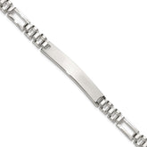 Sterling Silver Polished 6.5mm Fancy Link 7.75 inch ID Bracelet