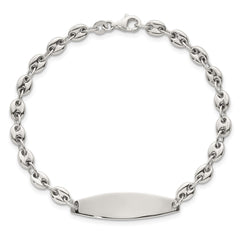 Sterling Silver Polished 5.0mm Mariner/Anchor Link 7.5 Inch ID Bracelet