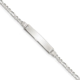 Sterling Silver Children's ID Bracelet - 8