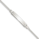 Sterling Silver Children's ID Bracelet - 9