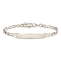 Sterling Silver Children's ID Bracelet - 6