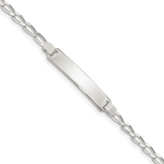 Sterling Silver Children's ID Bracelet - 6