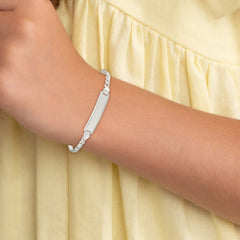 Sterling Silver Children's ID Bracelet - 3
