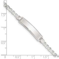 Sterling Silver Children's ID Bracelet - 12