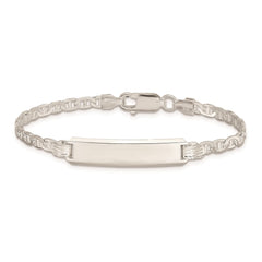 Sterling Silver Children's ID Bracelet - 7