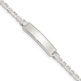 Sterling Silver Children's ID Bracelet - 7