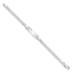 Sterling Silver Baby ID with Cut-out Heart Bracelet - 10