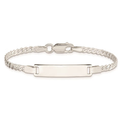 Sterling Silver Baby ID Bracelet