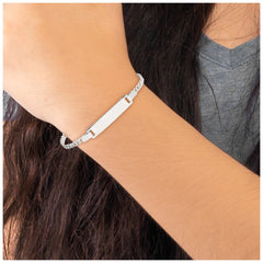 Sterling Silver Baby ID Bracelet - 2