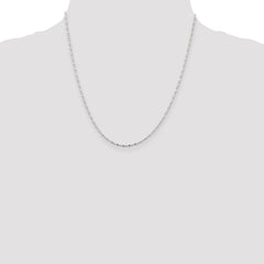 Sterling Silver 1.5mm Fancy Beaded Chain - 11