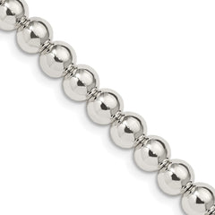 Sterling Silver 6.1mm Beads on Box Chain - 2