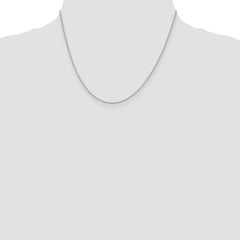 Sterling Silver 1.5mm Beaded Chain - 6