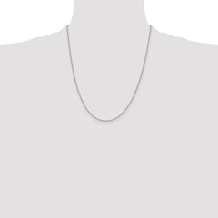 Sterling Silver 1.5mm Beaded Chain - 7