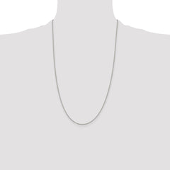Sterling Silver 1.5mm Beaded Chain - 5