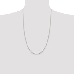 Sterling Silver 2.35mm Beaded Chain - 2