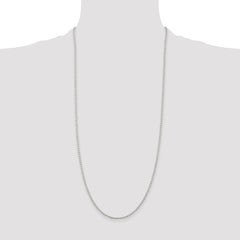 Sterling Silver 2.35mm Beaded Chain - 7