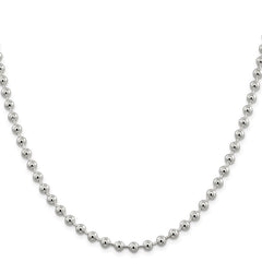 Sterling Silver 5mm Beaded Chain