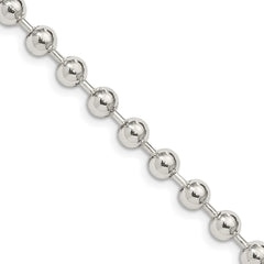 Sterling Silver 5mm Beaded Chain - 4