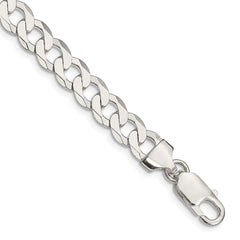 Sterling Silver 7.5mm Flat Curb Chain - 2