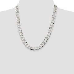 Sterling Silver 11.75mm Flat Curb Chain - 3