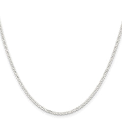 Sterling Silver 2.25mm Flat Anchor Chain - 5