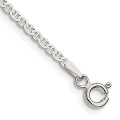 Sterling Silver 2.25mm Flat Anchor Chain - 6