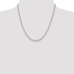 Sterling Silver 4mm Flat Anchor Chain - 7
