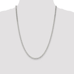 Sterling Silver 4mm Flat Anchor Chain - 9