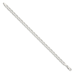 Sterling Silver 5.7mm Flat Anchor Chain - 7