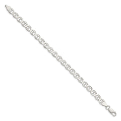 Sterling Silver 7.1mm Flat Anchor Chain - 8
