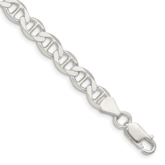 Sterling Silver 7.1mm Flat Anchor Chain - 8