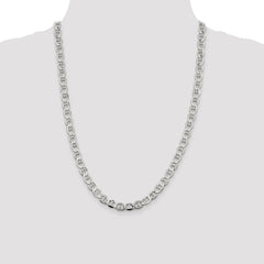 Sterling Silver 8.9mm Flat Anchor Chain - 6