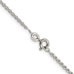 Sterling Silver 1.5mm Open Elongated Link Chain - 3