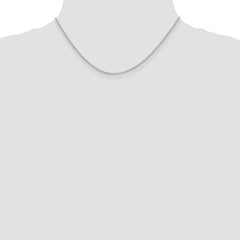 Sterling Silver 1.5mm Open Elongated Link Chain - 5